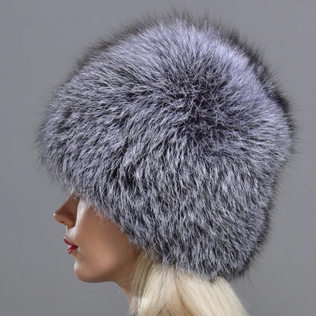Raglaido, шапки из натурального Лисьего меха, для русской женщины, вязаная шапка, брендовая, высокое качество, ручная работа, зимние шапочки, натуральный мех, снежная шапка LQ11214 - Цвет: xuan fox