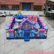 Парк развлечений гигантские надувные fun city для аренды 10 м* 8 м air батут «Замок»