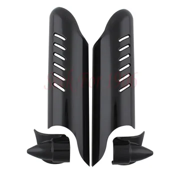 

Glossy Black Fork Lower Leg Deflector Shield Cover Fit For Harley Touring FLHT 2000-2013
