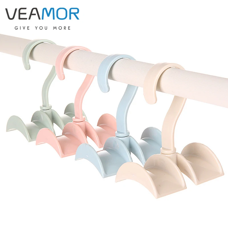VEAMOR 4 шт./компл. гардероб многофункциональные крючки вращение на 360 градусов