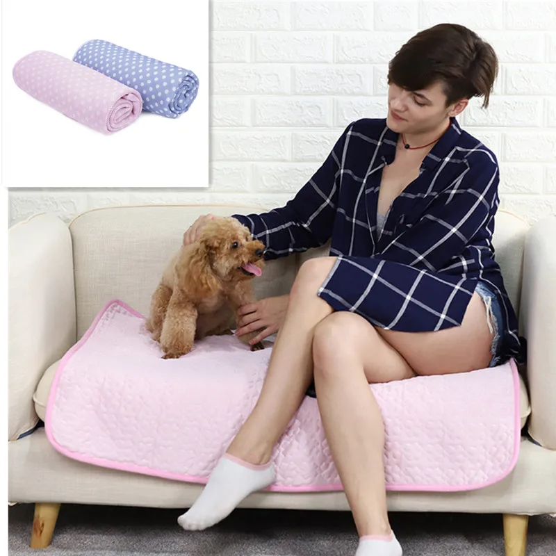 cheap Summer Cooling Mats Blanket Ice Pet Dog Bed Mats For Dogs Cats Sofa Portable Dogs Cat Puppy Cushion Beds Pet Accessories