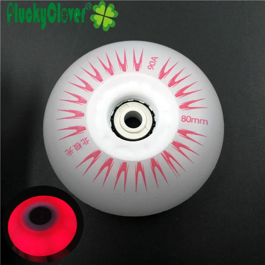 4pcs Flashing Inline Roller Skates Wheel 60mm 64mm 68mm 70mm Flash Wheel PU Sliding Skate Slalom Wheels Kids