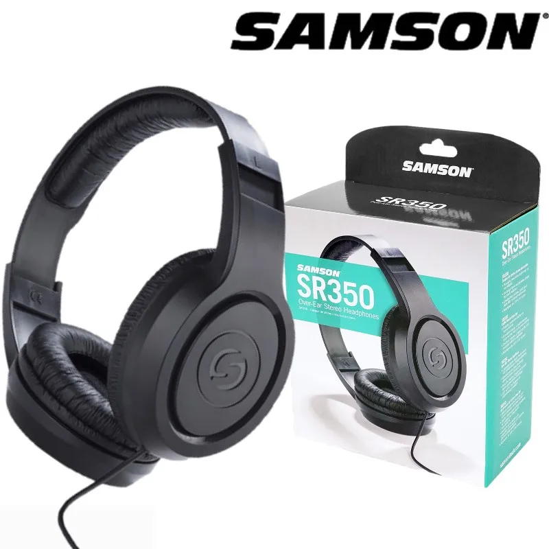 Накладные стереонаушники Samson SR350 легкие портативные динамические наушники 35 мм с