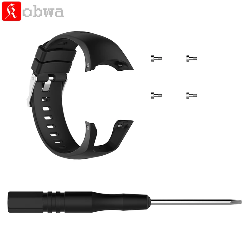 

Kobwa Replacement Watch Strap for Suunto Spartan Trainer Wrist HR Sports Watch Watchband Silicone Watch Band with Tools