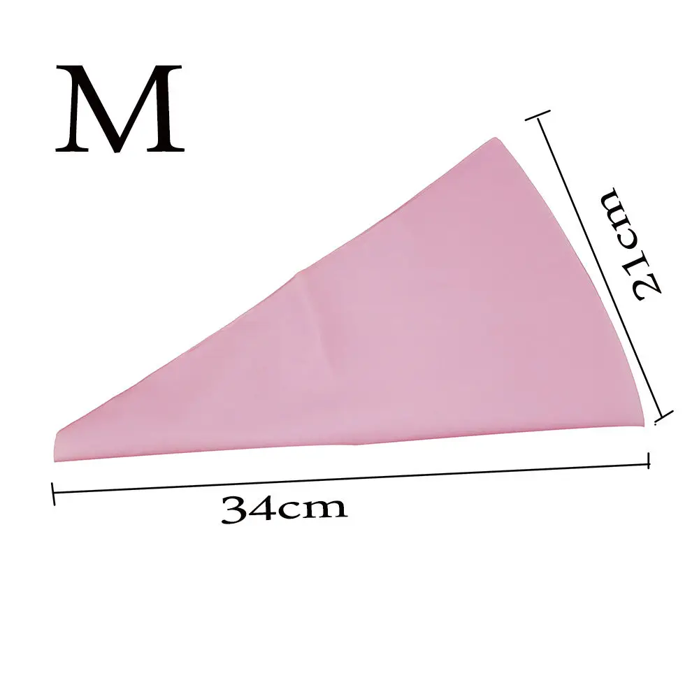 1 шт. многоразовый кондитерский мешок для кондитерских изделий, силиконовый кухонный кондитерский мешок для кондитерских изделий, украшение торта, инструмент - Цвет: M