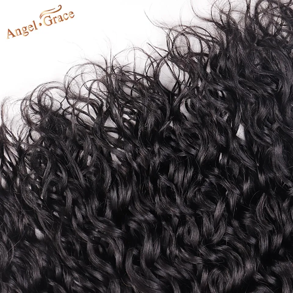 Angel Grace волосы волна воды бразильские волосы 3 пучка 100 г/шт. человеческие волосы для наращивания натуральный цвет Remy человеческие волосы пучки