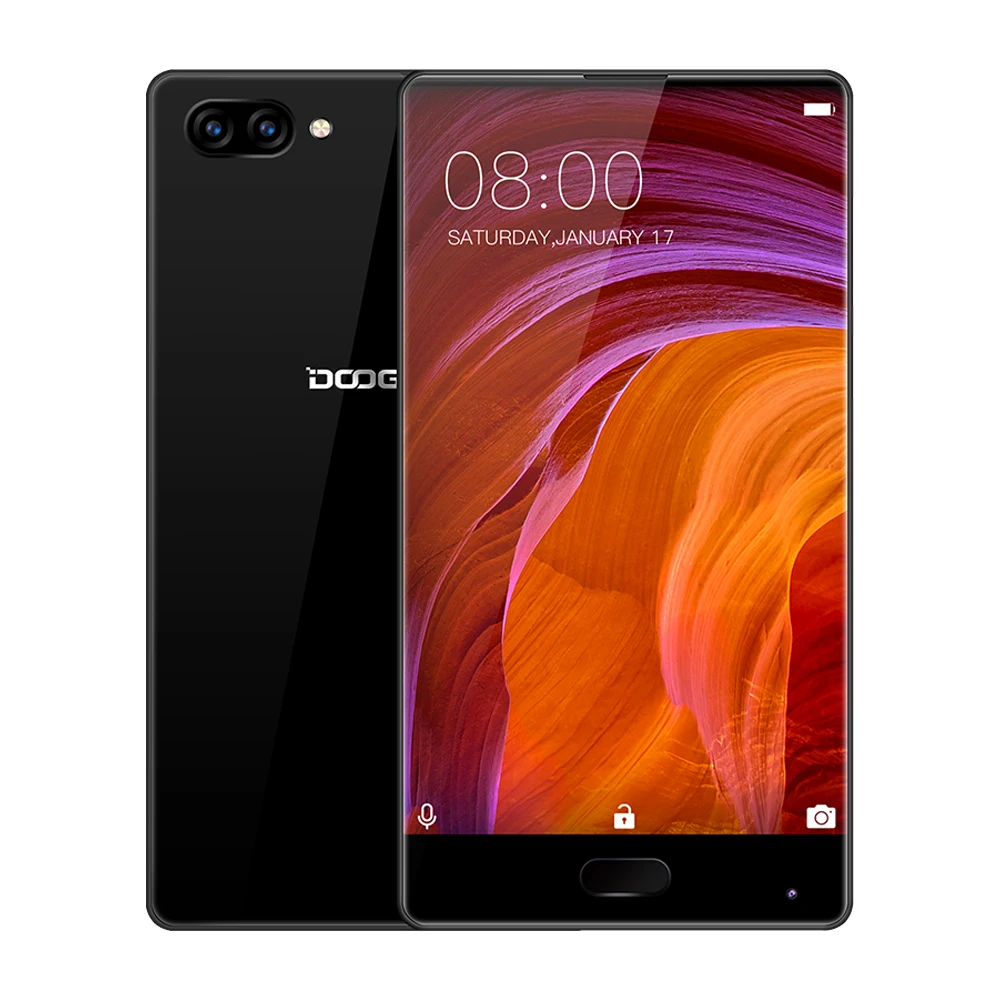 100% Original DOOGEE MIX Smartphone Android 7.0 Dual Cameras 5.5Inch AMOLED MTK Helio P25 Octa Core 6GB+64GB LTE 3380mAh 16.0MP 100% Original DOOGEE MIX Smartphone Android 7.0 Dual Cameras 5.5Inch AMOLED MTK Helio P25 Octa Core 6GB+64GB LTE 3380mAh 16.0MP