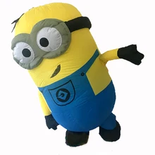 Cosplay Party Inflatable Adult Minion Costume Halloween Despicable Me christmas Mascot Men Women Fancy Dress Cloths Jumpsuit