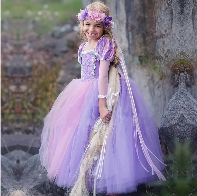 Платье принцессы для девочек, Детский Костюм Золушки, костюм на Хэллоуин, вечерние платья Эльзы для девочек, детские платья Спящей красавицы