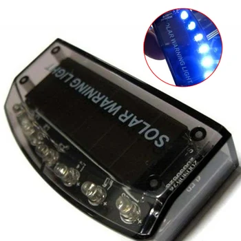

burglar alarm 6 LED Auto Solar Charger Car Burglar Alarm Lamp Sensor Security Warning Light FC