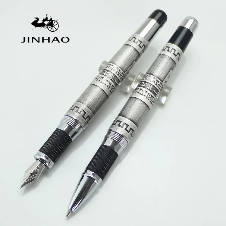 

JINHAO 189 Rollerball Pen/Fountian Pen Noblest Ancient Chinese Pattern "YI YAN JIU DING" Great Wall pen luxury brand writing pen