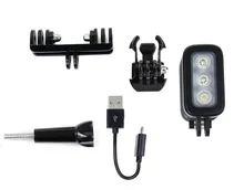 30 Meters Underwater Waterproof Diving LED Gopro LED Light Spot Lamp for GoPro Hero 5 4 3+ 3 2 SJCAM XIAOYi Sport Cameras