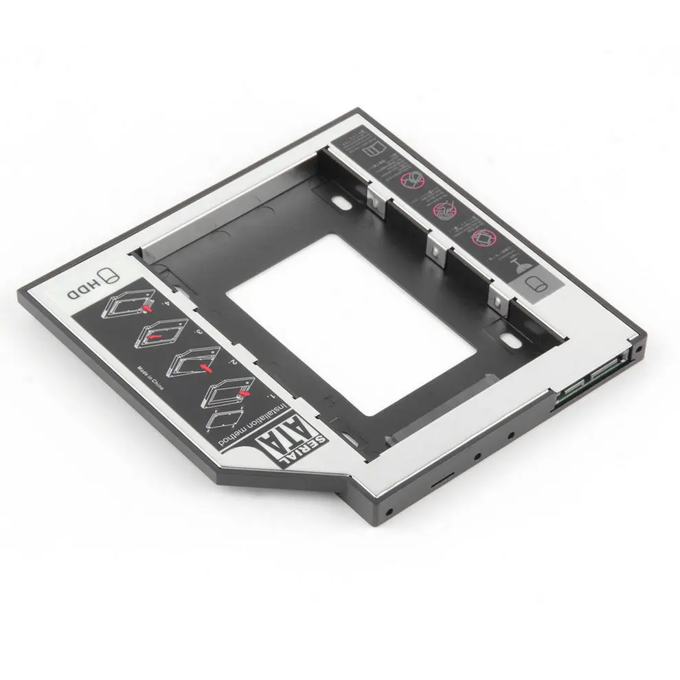 

8pcs 9.5mm Universal SATA 2nd HDD SSD Hard Drive Caddy For CD/DVD-ROM Optical Bay