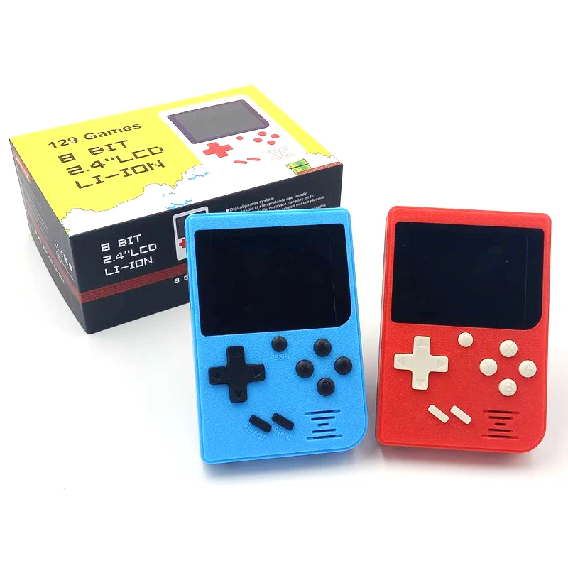 

Pocket Handheld Game Console 2.4inch 8 bit Built-in 129 Games Retro Portable Game Player Support TV Output Built-in 168