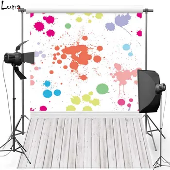 

MEHOFOTO Painting Wall Vinyl Photography Background For Newborn Wood Floor New Fabric Flannel Background For Photo Studio 295