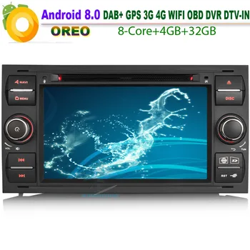 

Car DVD player DAB+ Android 8.0 Autoradio WiFi 4G CD Radio RDS BT SD DVR OBD for FORD C-Max Connect Octa Core GPS Bluetooth