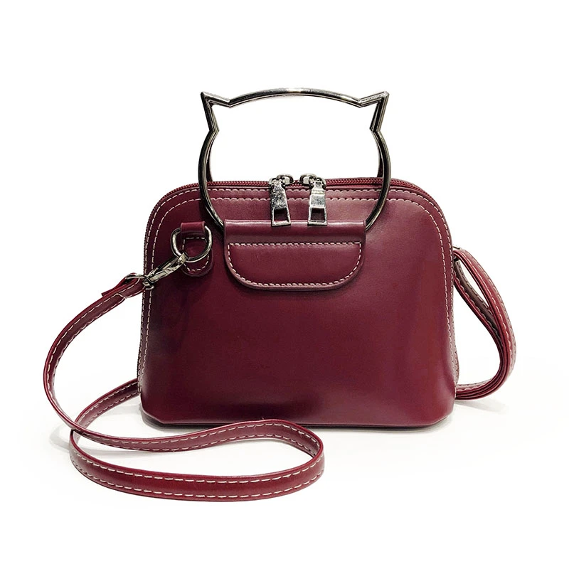 Nouveau Chat Shell Sac Femmes Messenger Sacs Petit Sacs A Bandouliere Vintage Huile Cire Pu Sacs A Main En Cuir Printemps Double Zipper Sac Dames Aliexpress Baggages Et Sacs