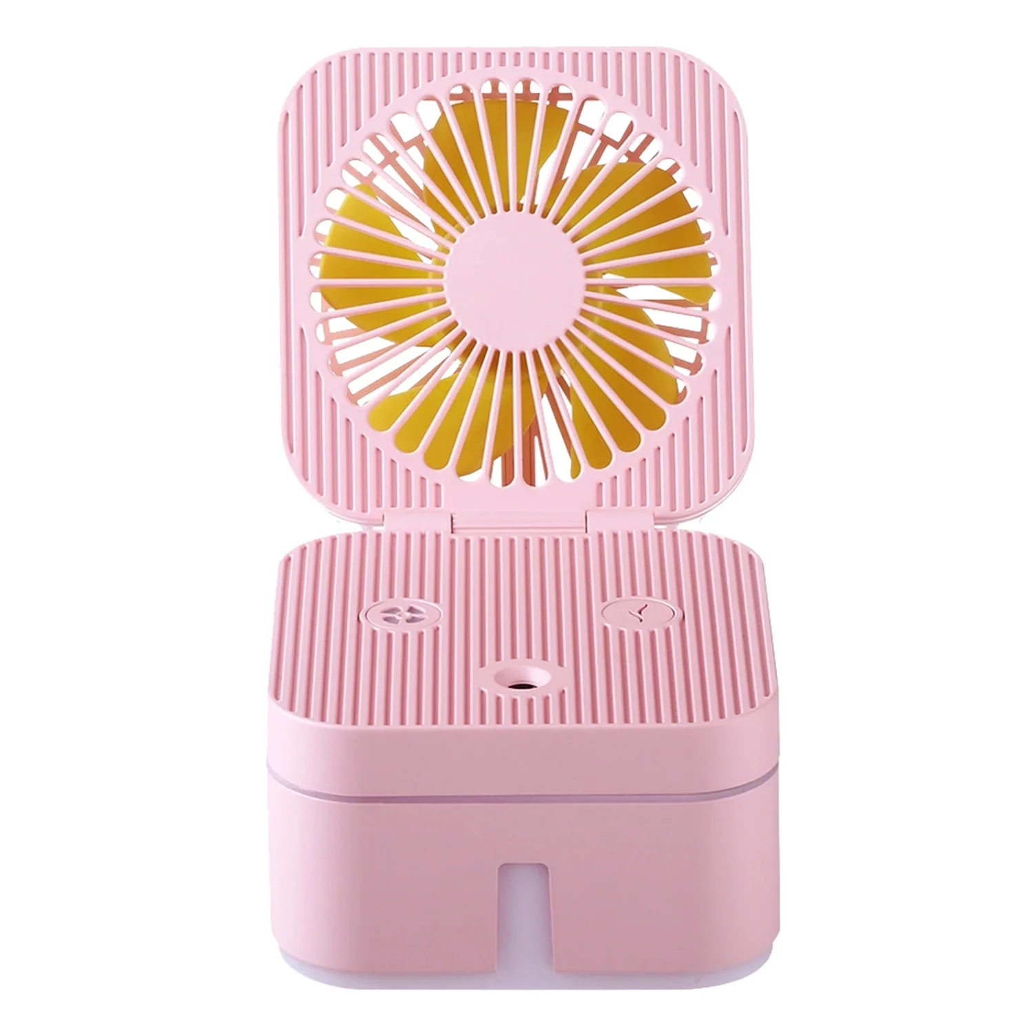 Новинка-портативный мини Usb Перезаряжаемый увлажняющий спрей-вентилятор увлажняющий вентилятор комбинированный для маленьких столов и домашних вентиляторов - Цвет: Pink