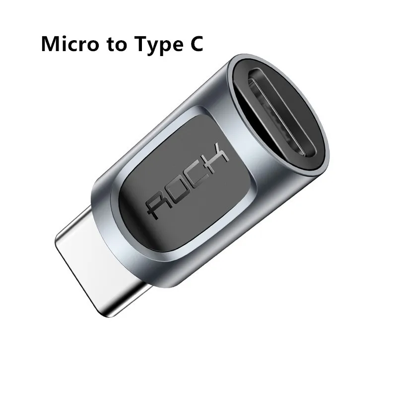 Адаптер OTG type-C для освещения для Iphone, алюминиевый, для синхронизации данных, женский, Micro usb type-C, для мужчин, usb type-C, для Lightning, конвертер - Цвет: Micro to Type C