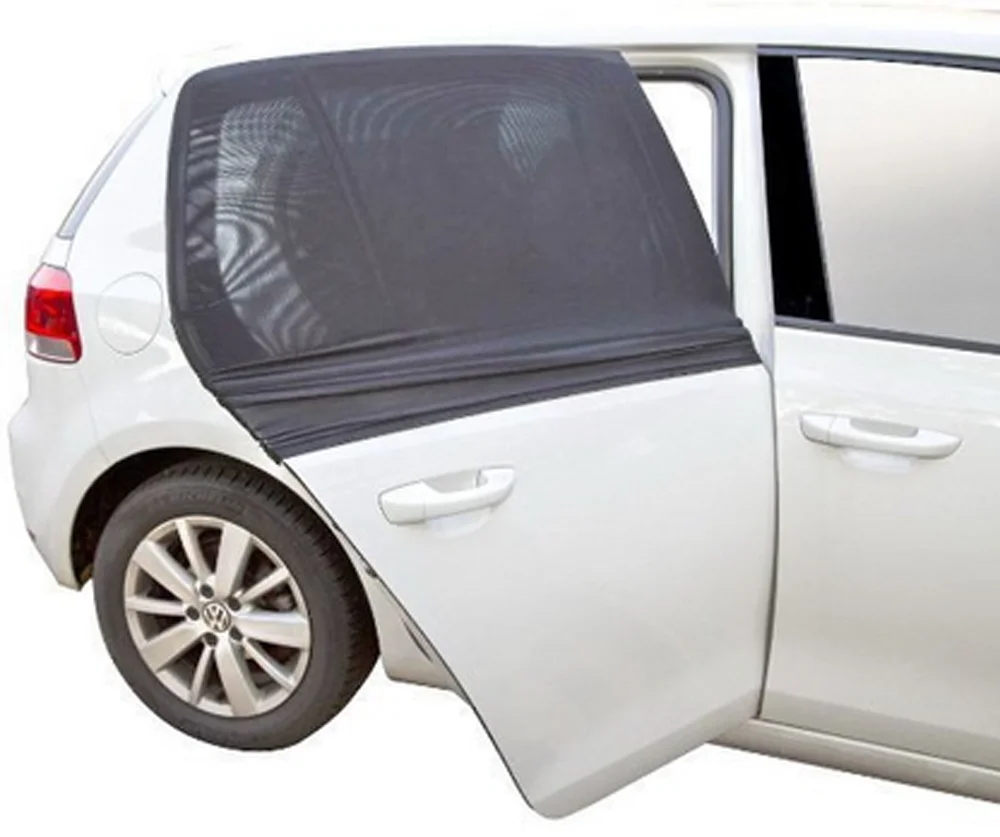 2x Защита от солнца на окна автомобиля, задняя сторона, защита от УФ-лучей для детей