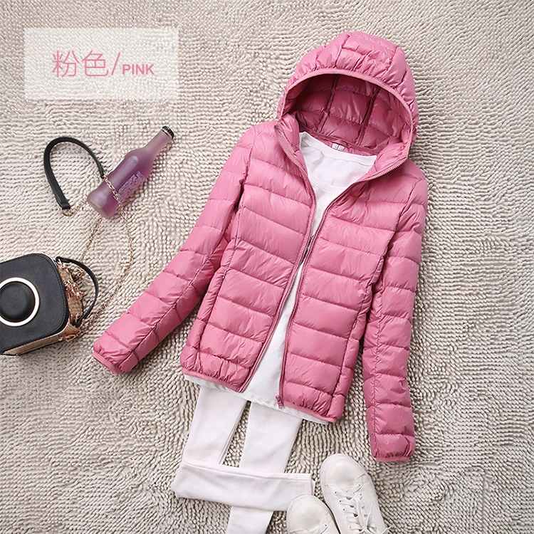 Sanishroly S-4XL Autumn Winter Women White Duck Hooded Down Jacket Female Ultra Light Down Coat Parkas Short Tops Plus Size S435 bubble coat women