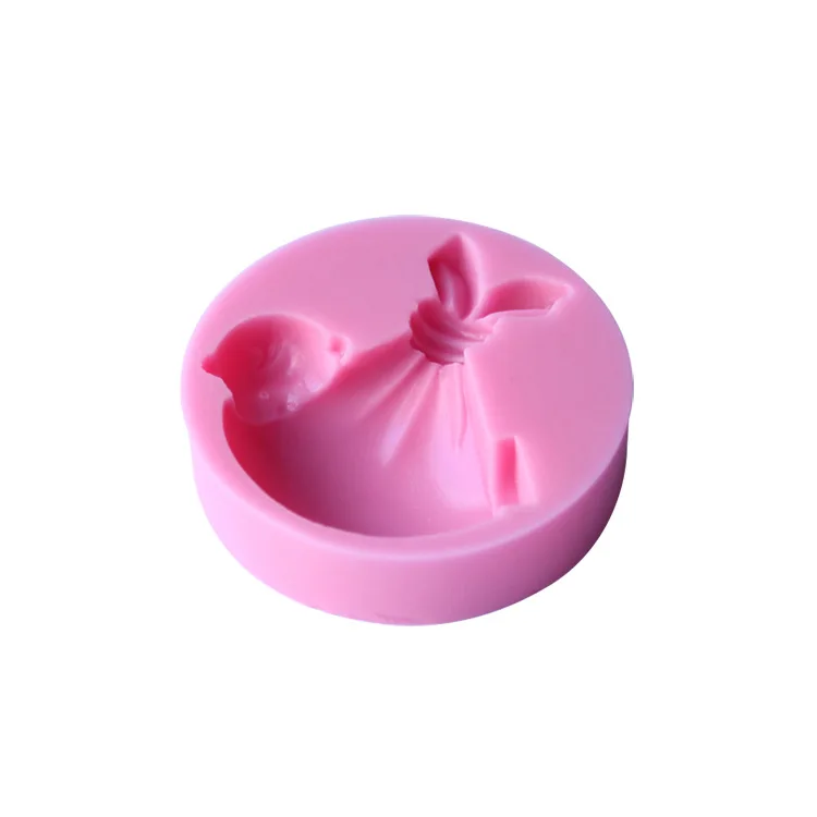 

New Arrival DIY Bag Boy Fondant Cake Mold 3D Lovely Silicone Fondant Cake Molds Children's Series For Cake Baking Tools FM335