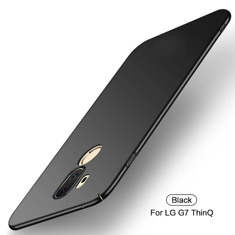 

For LG G7 ThinQ Case Ultra Thin PC Hard Case For LG G710 High Quality Fitted Cases For G7 ThinQ Phone Cover Black Blue Gold Red