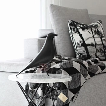 

WARM TOUR Bird Decorations Resin Crafts Best Forever GIFT Pop Art 6 Colors House Bird Designer Bird Furnishing High-Grade -C