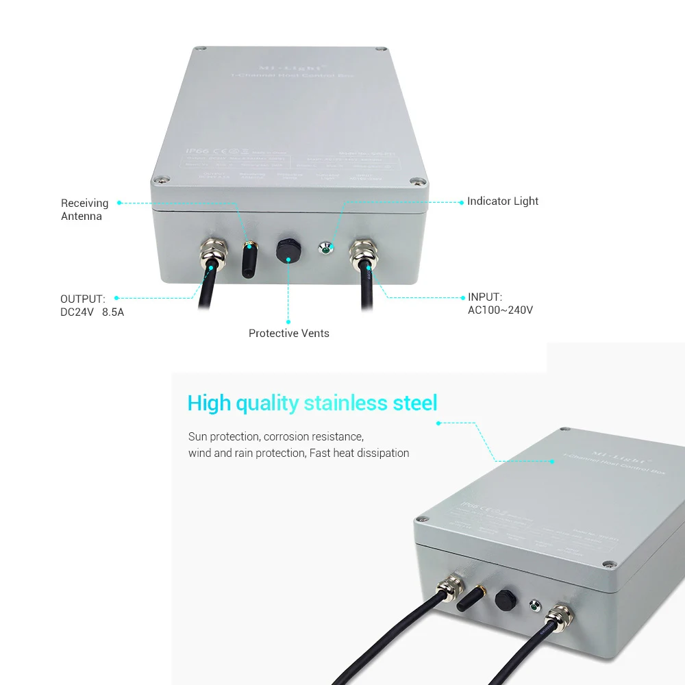 MiBOXER SYS-PT1 1-Channel Управление коробка светодиодный Управление; может 2,4G беспроводной Смартфон приложение Amazon Alexa Голосовое управление DMX512 Управление