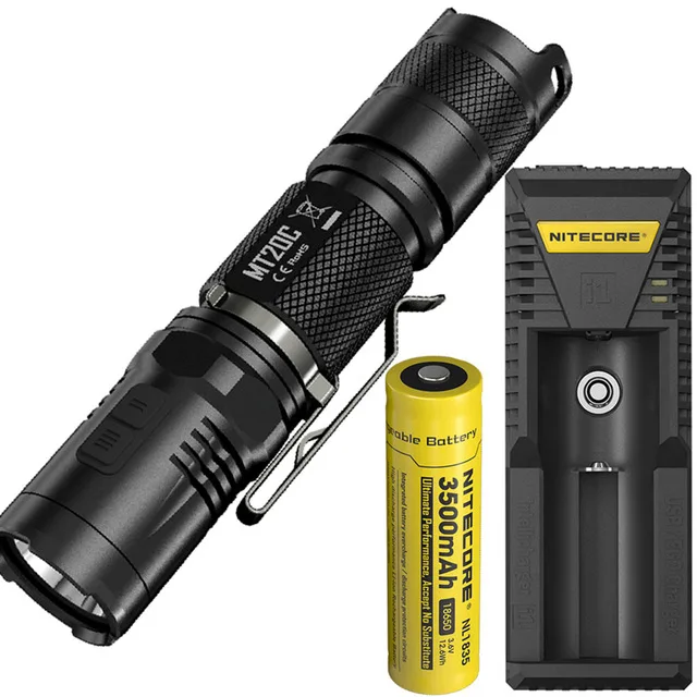 

Free shipping-Sales! Nitecore MT20C New Portable Tactical Flashlight Red Light Illumination 18650 Searching Hand Light