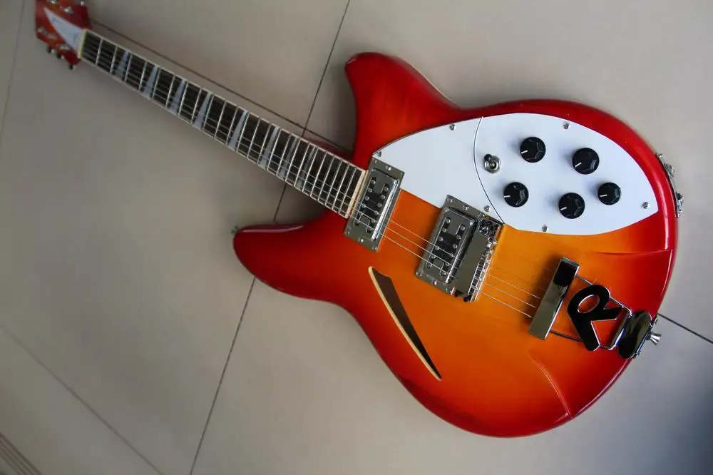 

Wholesale New Rick... 330 model Electric Guitar 6 String 325 360 In Sunburst 120101