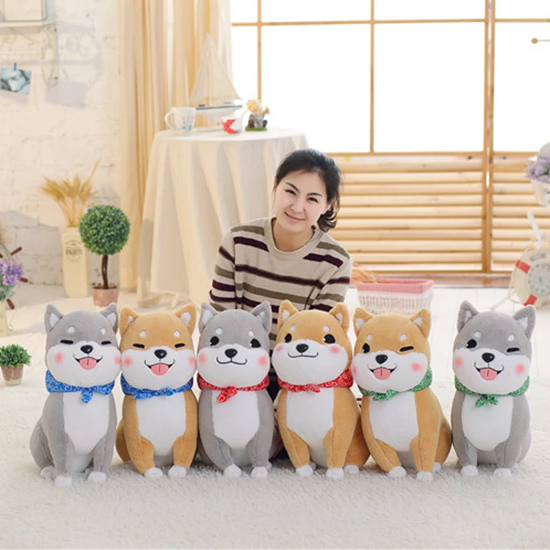 

PUNIDAMAN Kawaii Cute Shiba Inu Stuffed Plush Toys For Children Soft Fluffy Shiba Inu Dog Kids Doll Birthday Gift For Kids Girls