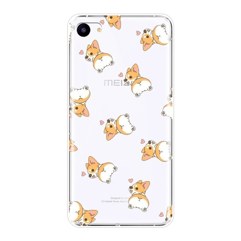 Мягкий силиконовый чехол для телефона Meizu 16th 16x15 Lite 16 Plus Шиба ину собака милый