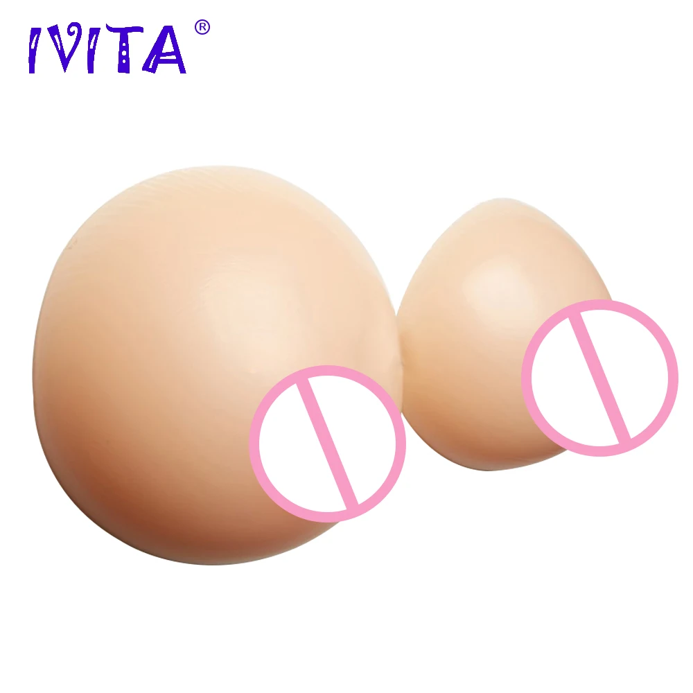 

IVITA 2800g Huge Full Silicone Prosthesis Breast Fake Boobs For Drag Queen Transvestite Crossdresser Silicone Boobs Breast Forms