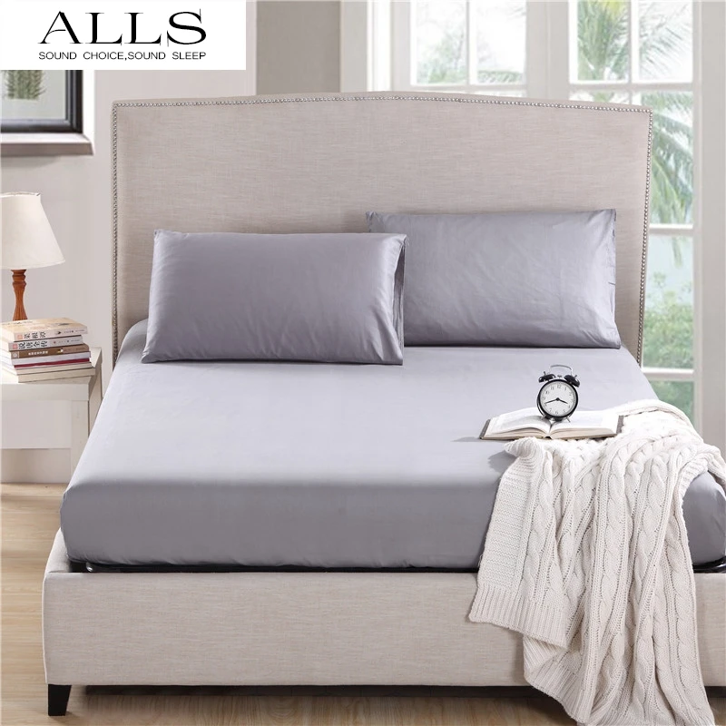 bed sheet pillow case 100 cotton fitted sheet with elastic bed grey bed sheets