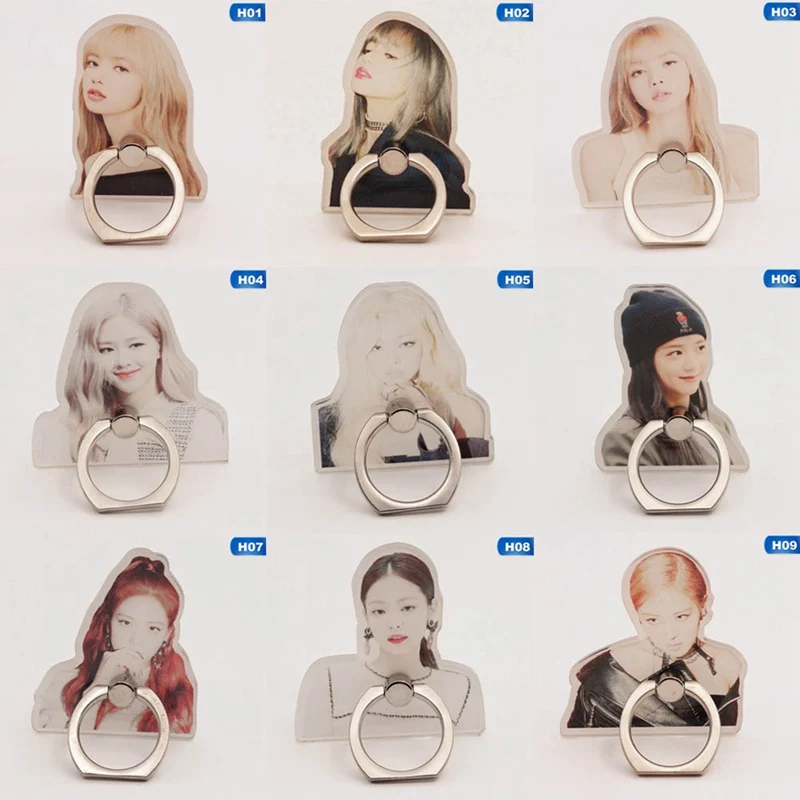 BLACKPINK Mobile Phone Buckle Ring Bracket Phone Stand Mobile Finger Ring Rotation Holder For IPhone X 7 Plus Samsung Xiaomi