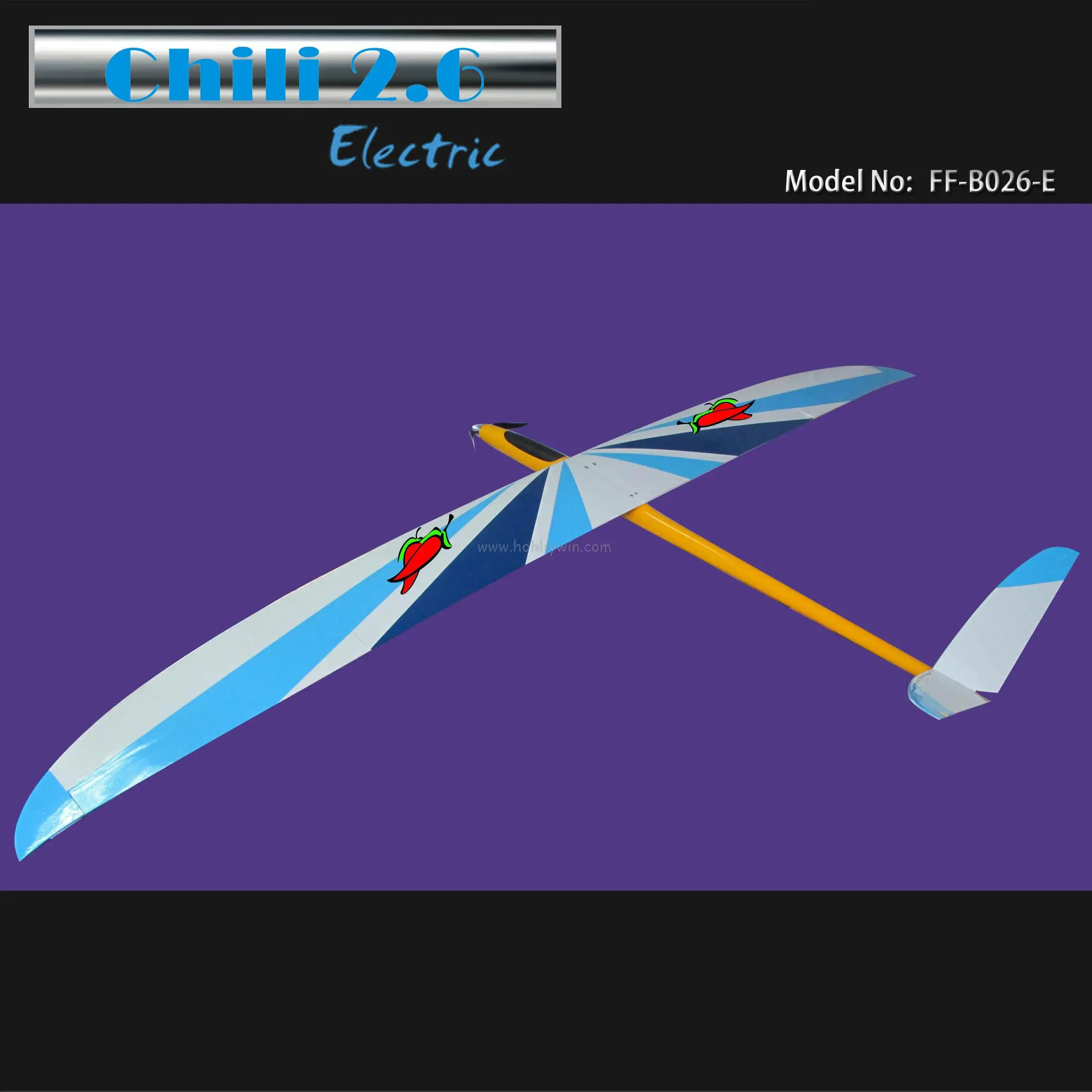 

Geronimo Electric Glider 2600mm KIT with Motor & Propeller dropshiop RC model sailplane wholesale price
