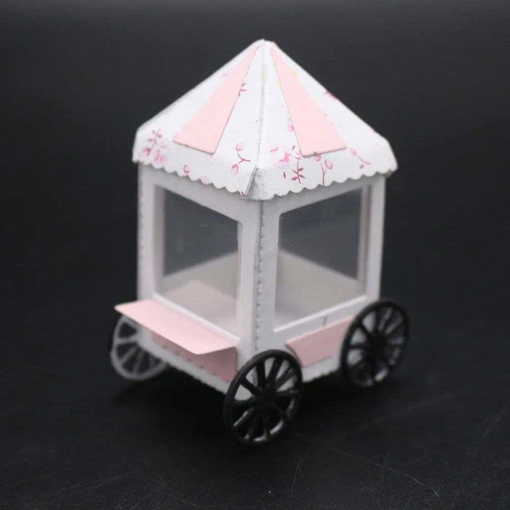 

7.9x7cm Carriage House Frame Set Metal Cutting Dies 3D DIY Scrapbooking Carbon Sharp Craft Die Photo Invitation Card Decor