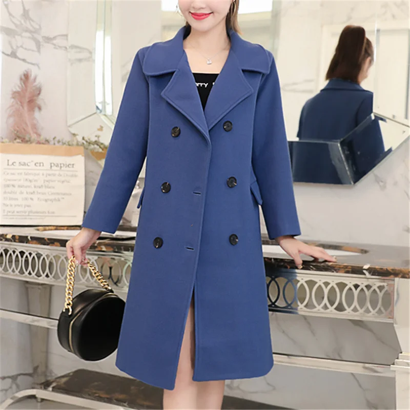 

Winter Women Coat Korean Fashion Woman Double Cashmere Jacket Plus Size Elegant Women Cotton Wool Jacket Woman Coats Winter 2019
