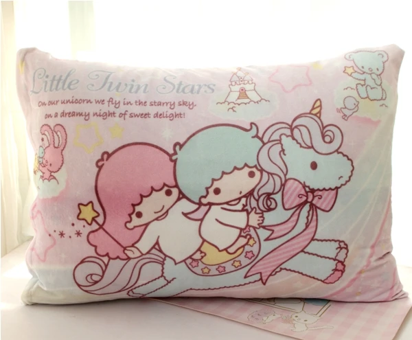 1 шт., 60 см, плюшевый чехол с рисунком из мультфильма «My Melody the twins star», один чехол для подушки, романтичный подарок для леди, игрушка для сна для девочки - Цвет: Синий