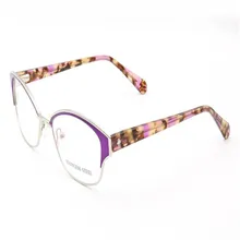 Ретро женские модные нержавеющая сталь Aspehrical линзы оптические очки красный фиолетовый муравей-усталость Пресбиопия Брендовые очки для чтения