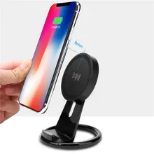 Новый 2018 кронштейн QI Беспроводной Зарядное устройство Pad зарядка для IPhone X 8 Plus для Samsung S8 180116 Бесплатная доставка Прямая поставка