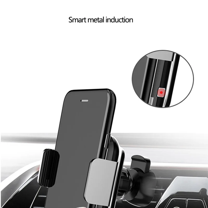 

Smart sensor mobile phone car holder Wireless new automatic mobile phone car holder supports Apple Samsung Wireless charging