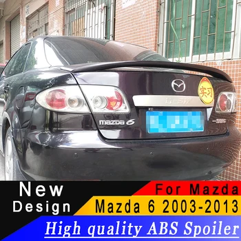 

For Mazda 6 spoiler High quality ABS material Rear wing Primer or any color rear spoiler For Mazda 6 2003 to 2013 spoiler