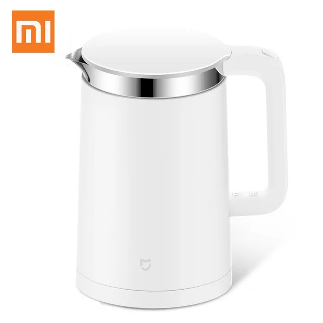 Электрический чайник для воды Xiaomi Mijia 1800 л Вт с защитой от автоматического отключения проводной Ручной Электрический чайник мгновенного нагрева - Цвет: Белый