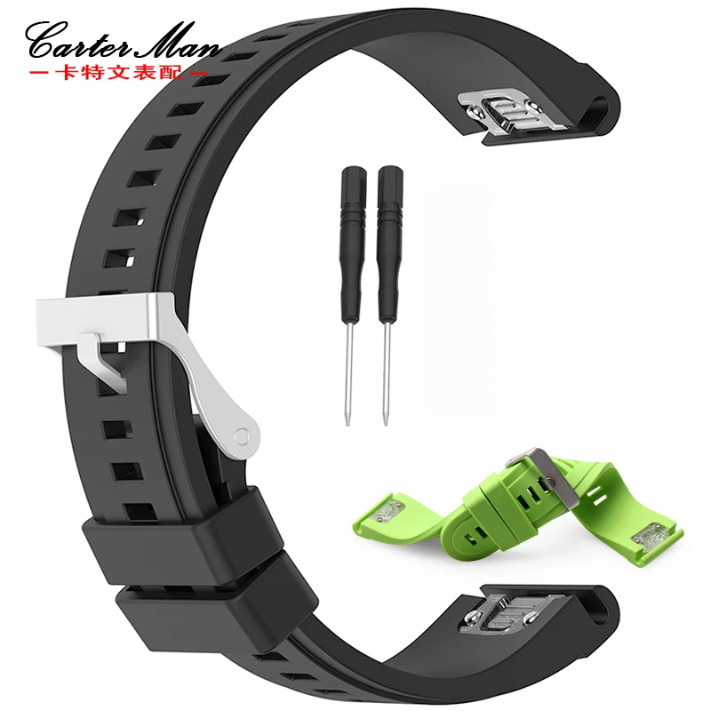 New Rubber watchband high quality silicone strap for Garmin Fenix 5 5S