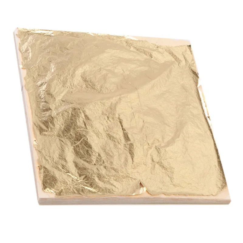 100 шт 14x14 см крафт-бумага для творчества имитация золотого, серебряного, медного листа лист листы фольги бумага для золочения DIY ремесло украшения
