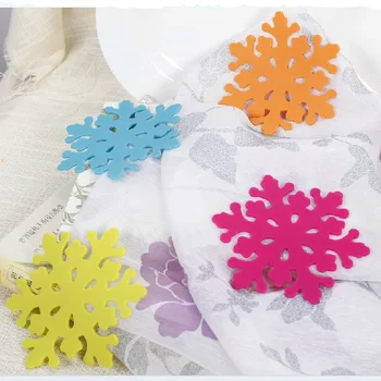 

125*125*2mm Eco Friendly Color Snowflake Cup Pad Coaster Non-toxic Silicone Placemat Bar Decoration 20pcs/lot SH035