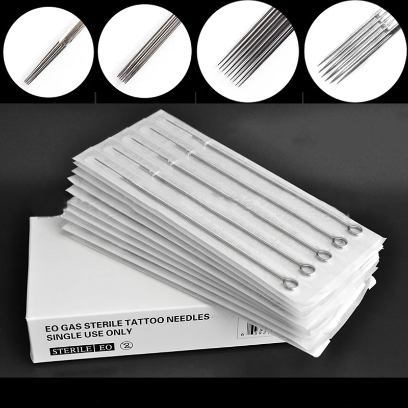 

5pcs 1/3/5/7/9RL Professional Sterile Tattoo Needles Round Liner Needle Tattoo Supply