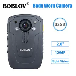 Boblov обновлен HD31-D тела Камера Ambarella A7 32 GB HD 1080 P полиции тела видео dvr-рекордер камеры ИК Ночное видение для полиции